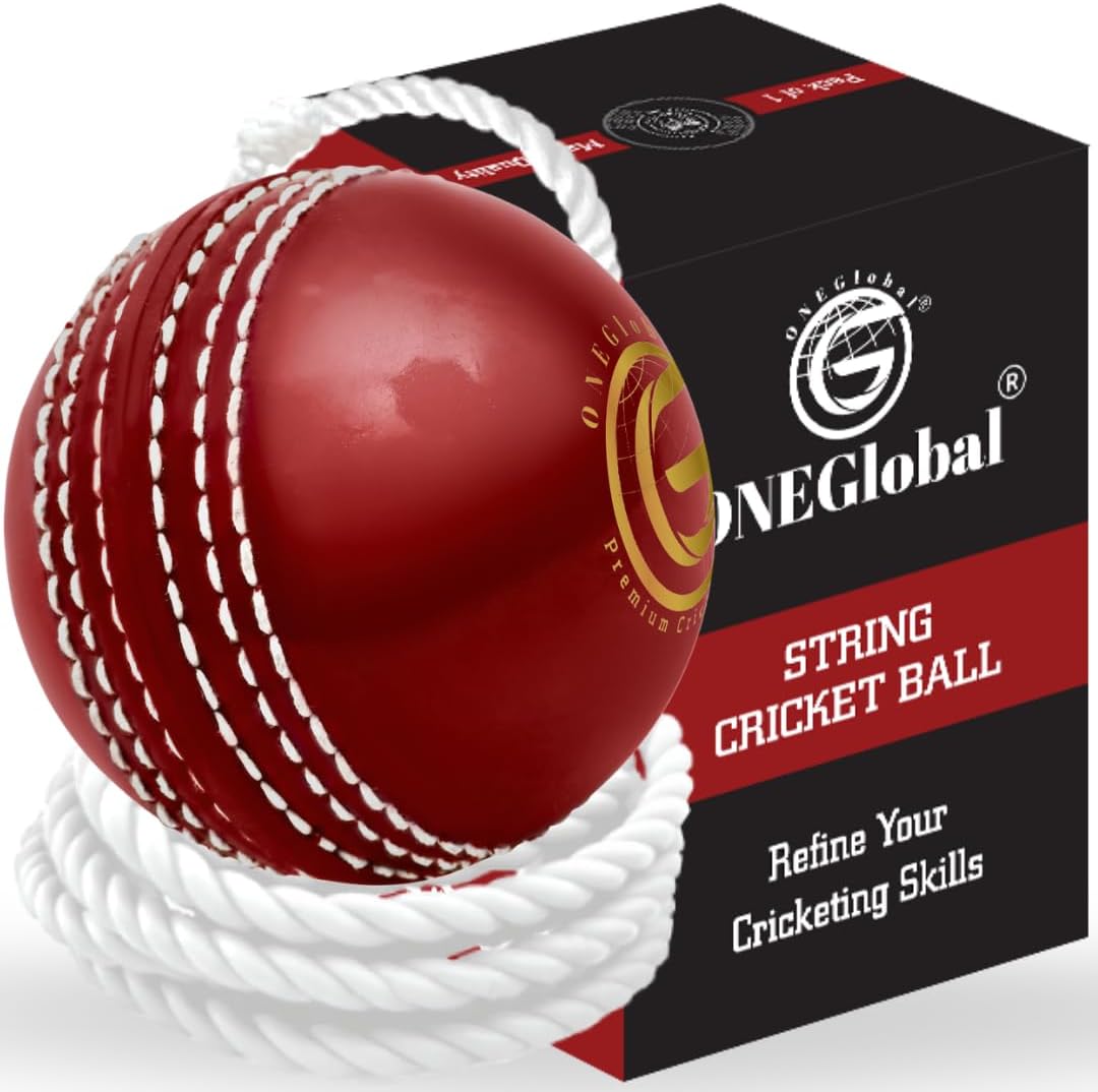 Incrediball Soft String Cricket Ball | Outdoor and Indoor Soft Hanging Cricket Ball for Practice | for Footwork, Timing and Solo Training
